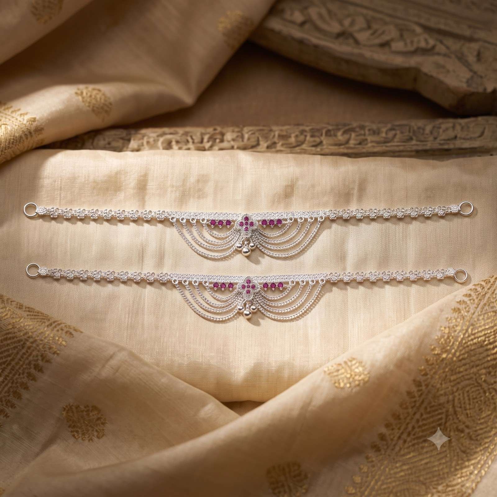 Silver Designer Payal