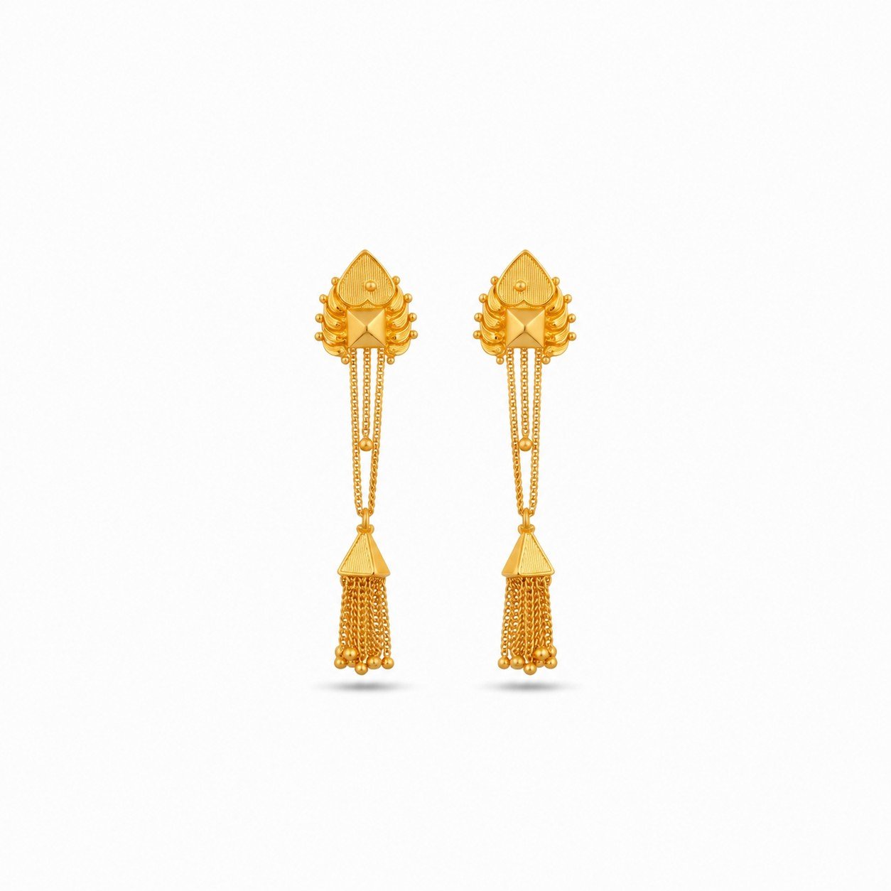 Designer Gold  Chain Earrings